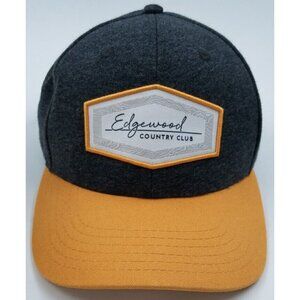 Edgewood Country Club Gray/Yellow Cotton Adjustable Pukka Snapback Golf Hat Cap